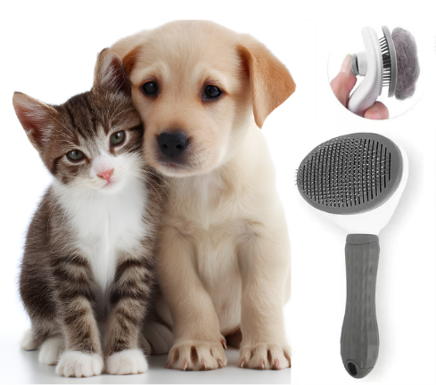 🐾 Cepillo Pet para Perros y Gatos – Peine Removedor de Pelos y Pulgas, dejando el pelaje brillante y suave